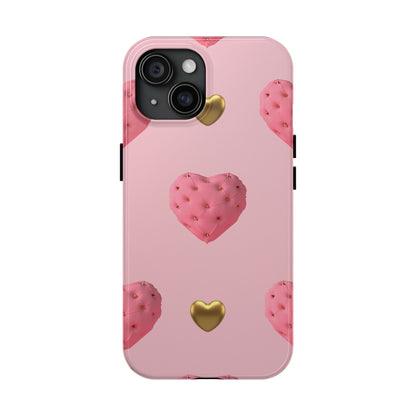 Heart of Gold Pink Phone Case