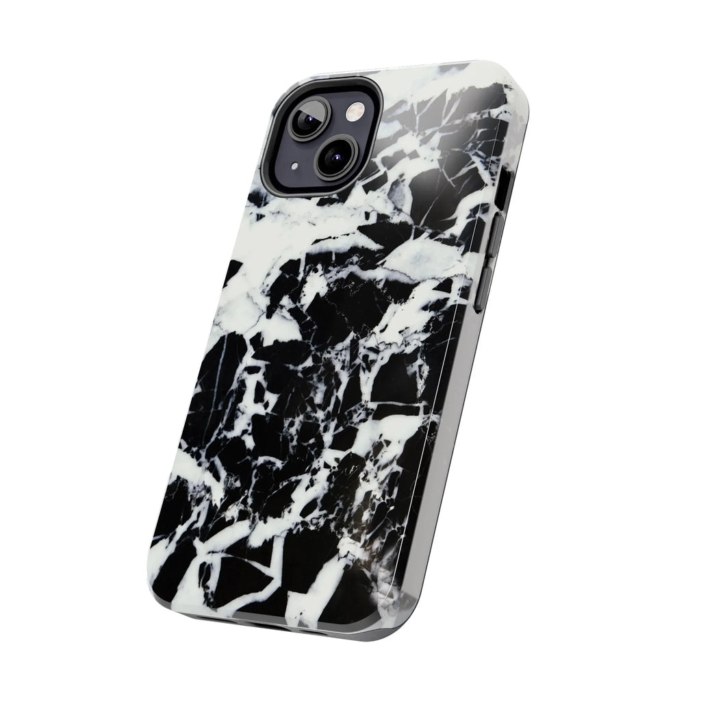 Black & White Shattered Phone Case (Apple & Android) - Pink Sweetheart