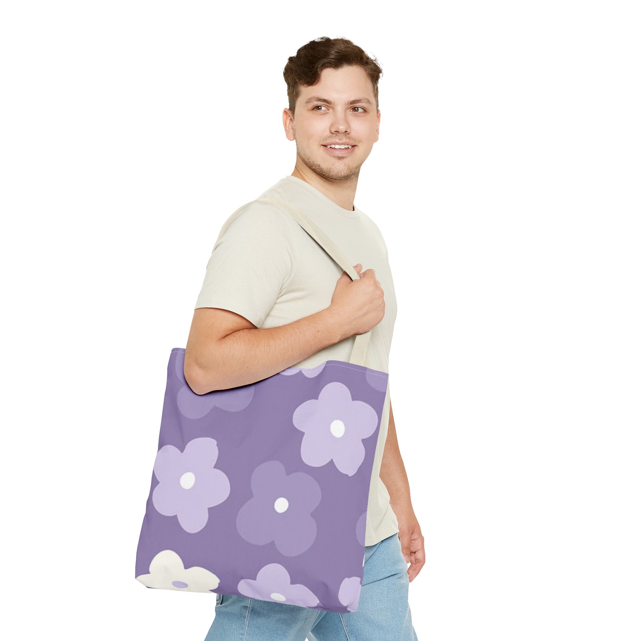 Pretty Purple Flowers Tote Bag