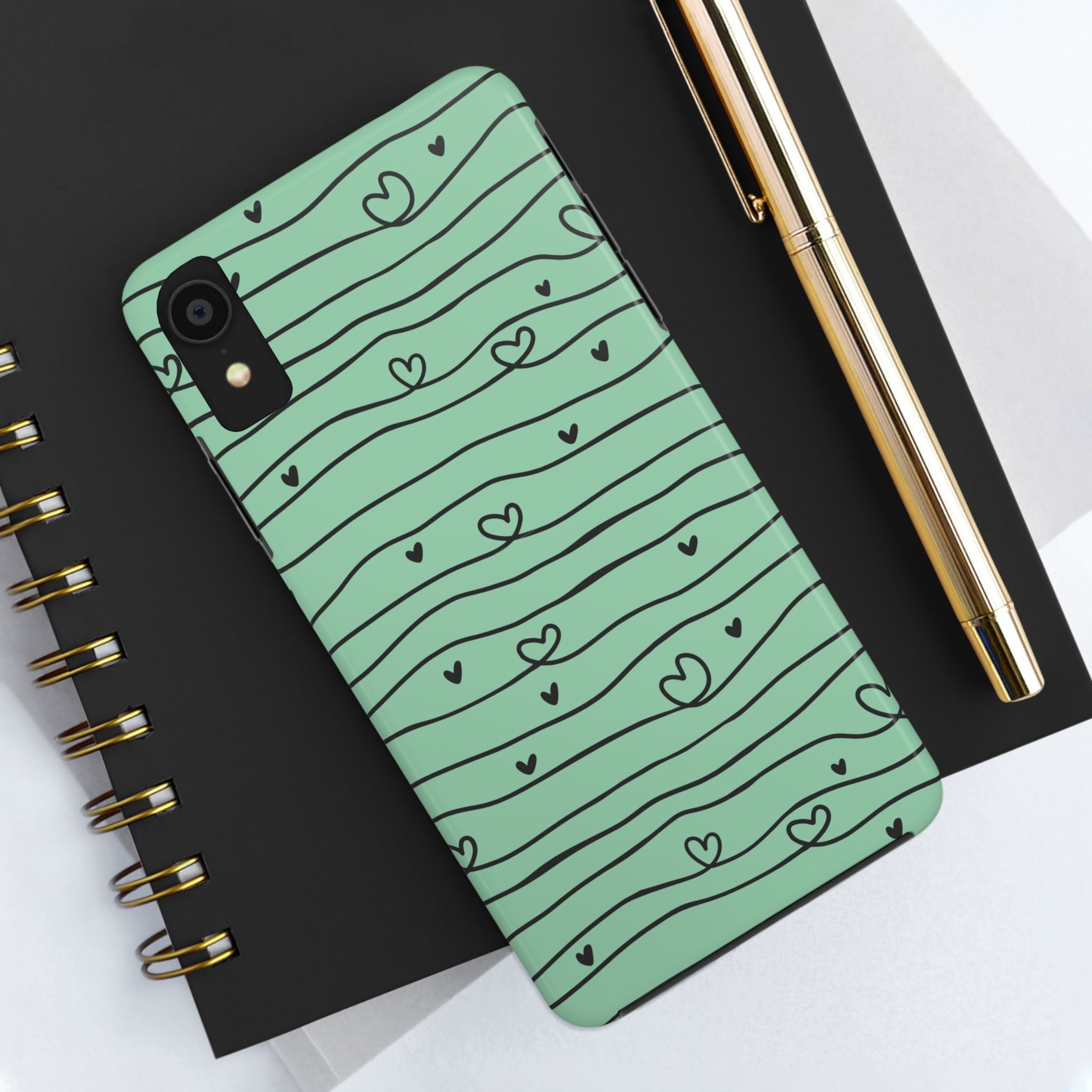 Scribble Love Hearts Phone Case (Apple & Android)