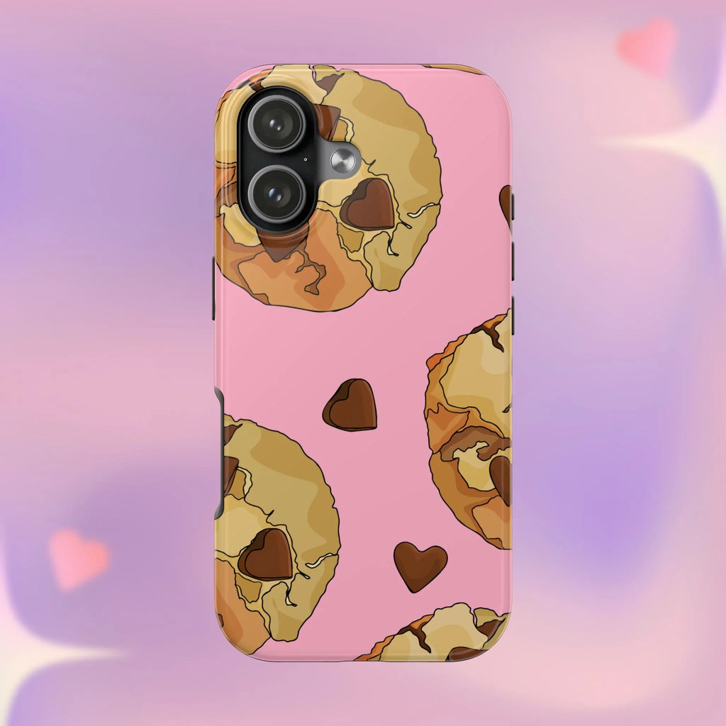 Chocolate Chip Cookies Phone Case (Apple & Android) - Pink Sweetheart