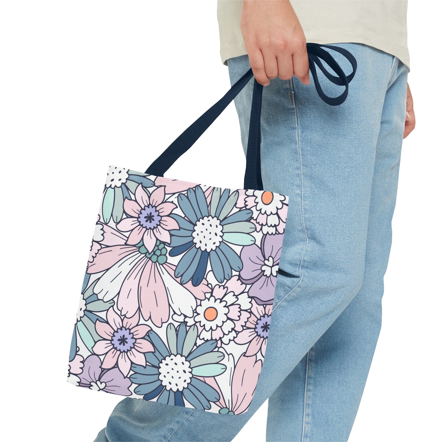 Vintage Floral Bloom Tote Bag