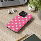 Pink Polka Dot Phone Case (Apple & Android)