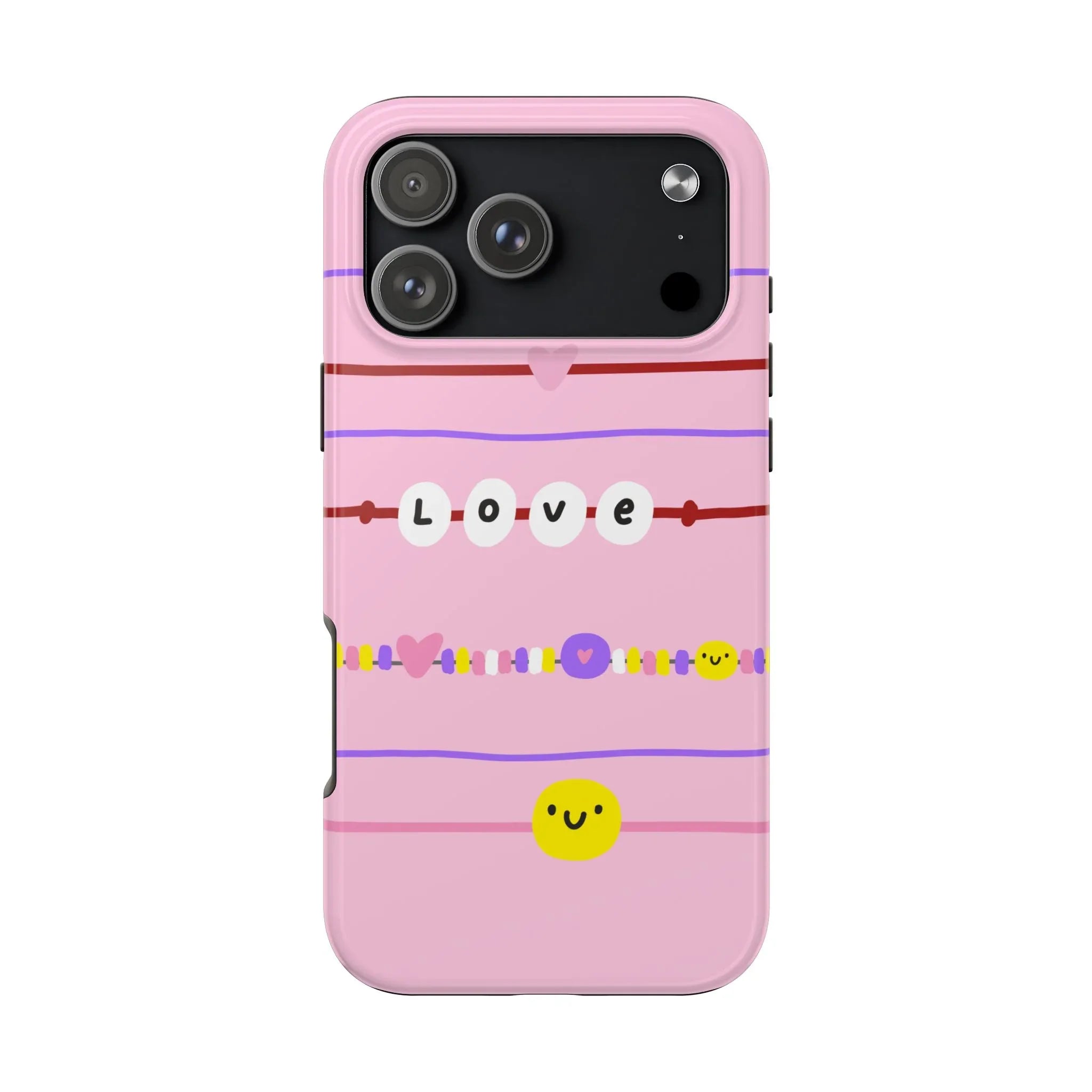 Bestie Bracelets Phone Case (Apple & Android) - Pink Sweetheart