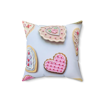 Frosted Sugar Cookies Square Pillow