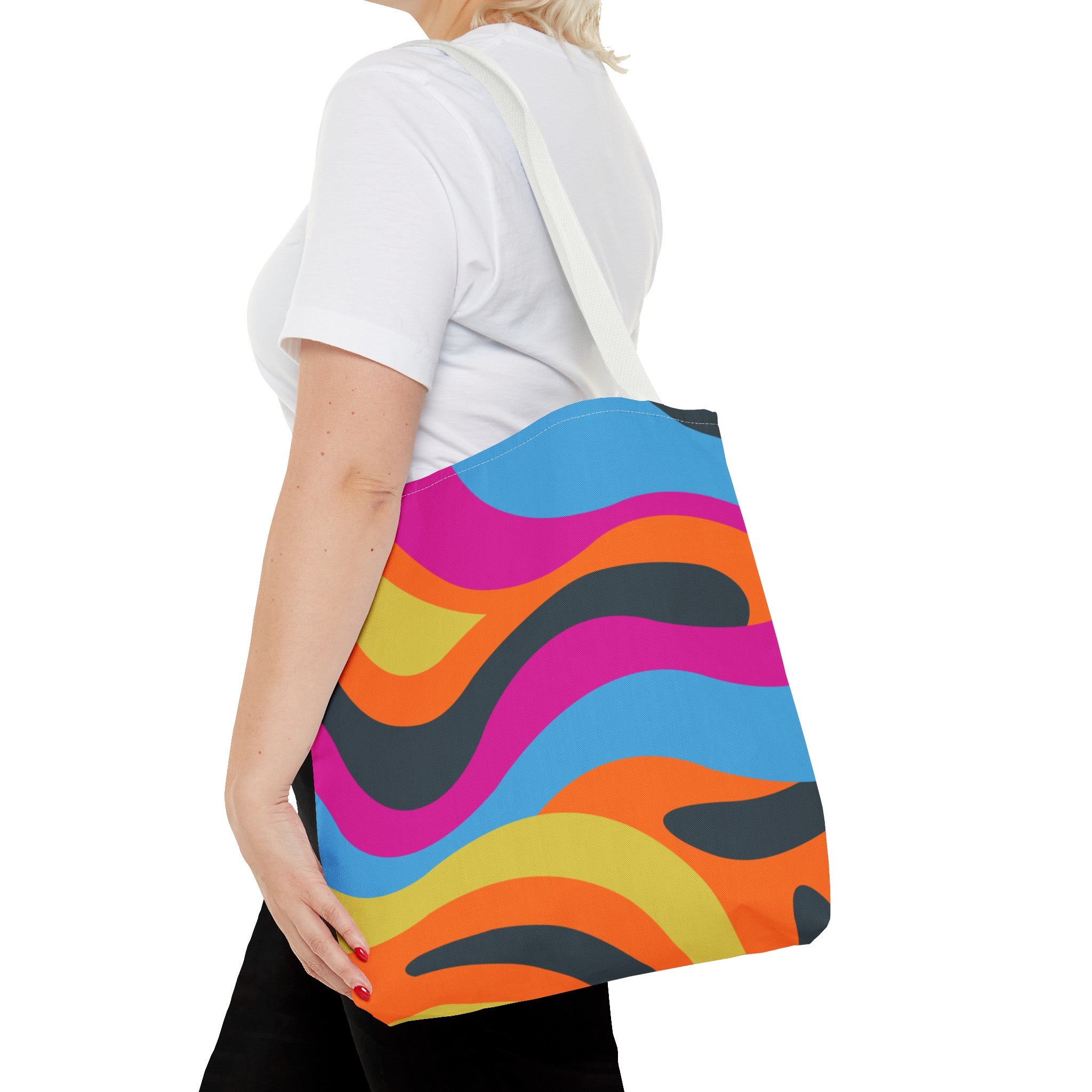 Funky Groove Swirl Tote Bag