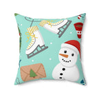 Christmas Holiday Square Pillow