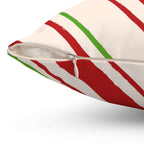 Granny's Peppermint Candy Square Pillow