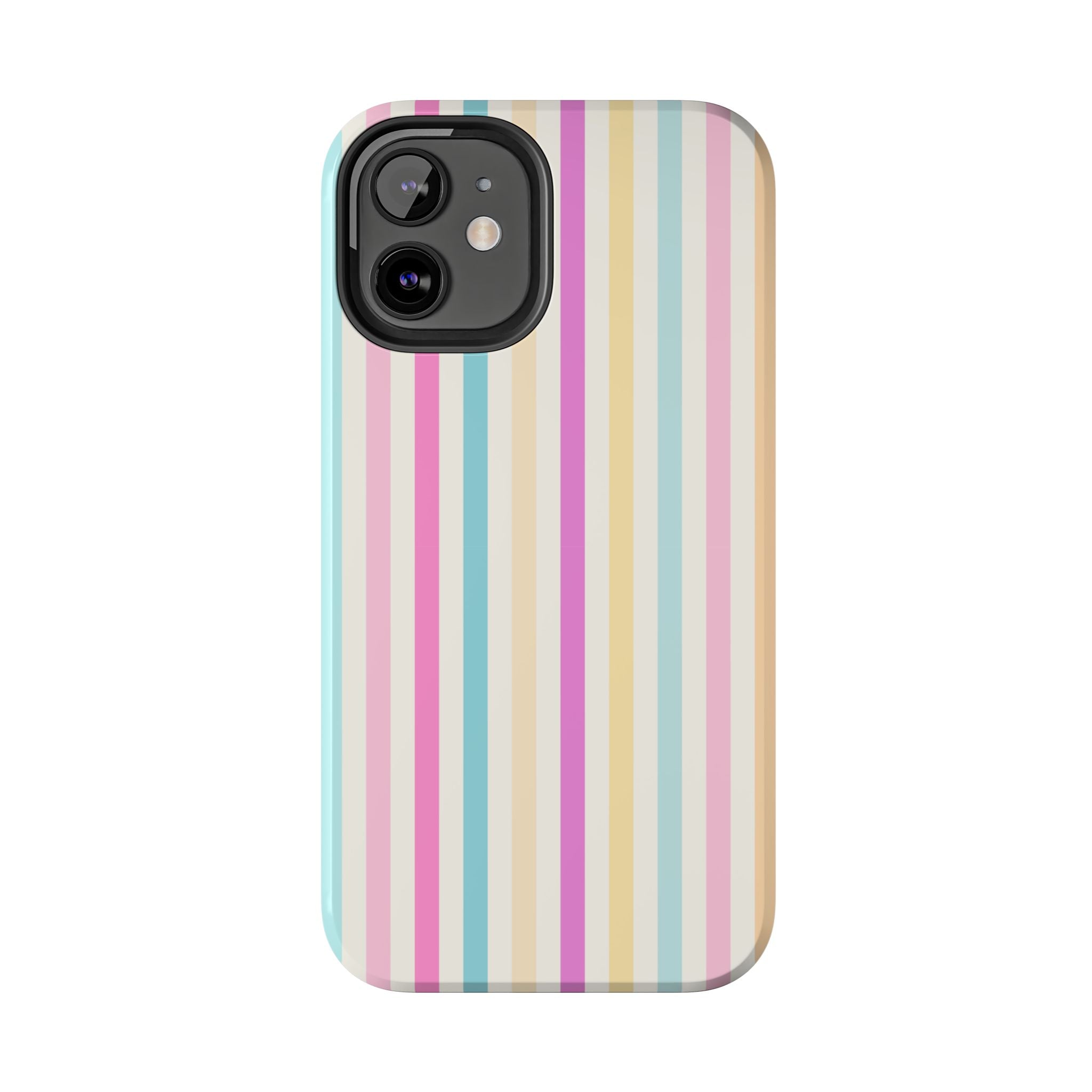Pastel Candy Stripes Phone Cases (Apple & Android)