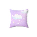 Cloudy Lavender Skies Square Pillow