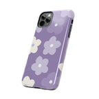 Pastel Purple Flowers Phone Case (Apple & Android) - Pink Sweetheart