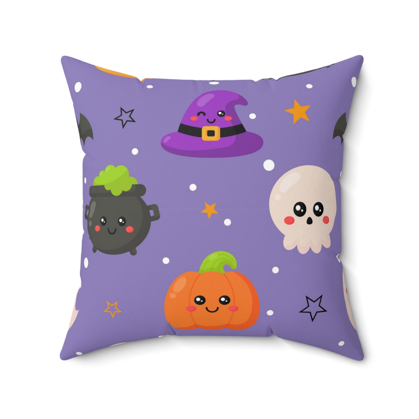 Spooky Little Friends Square Pillow