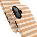 Orange Stripe Lines Phone Case (Apple & Android)