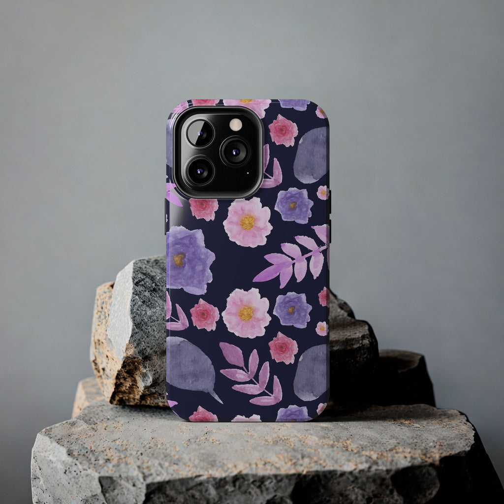 Purple Florals Phone Case (Apple & Android)