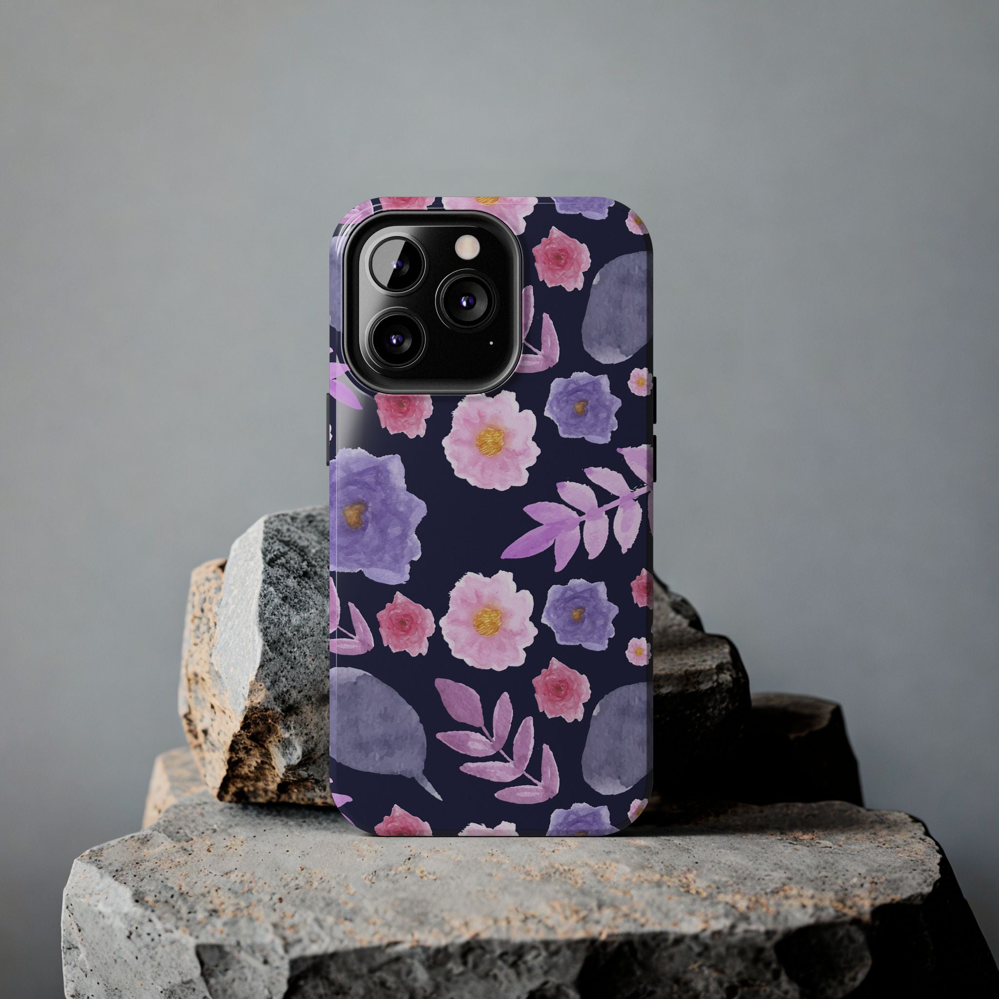 Purple Florals Phone Case (Apple & Android)