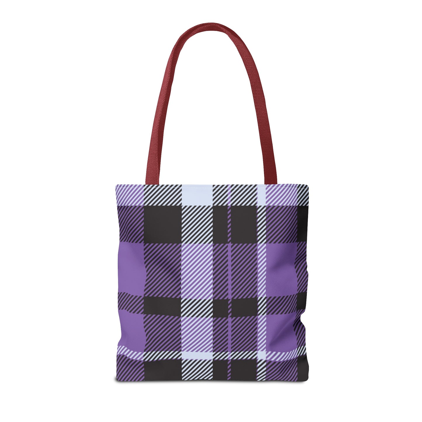 Purple Tartan Plaid Tote Bag