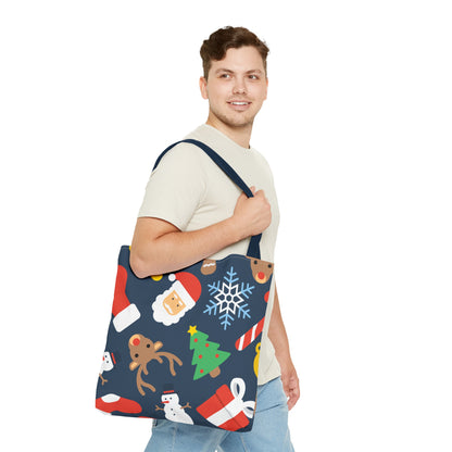 Jolly Christmas Pattern Tote Bag