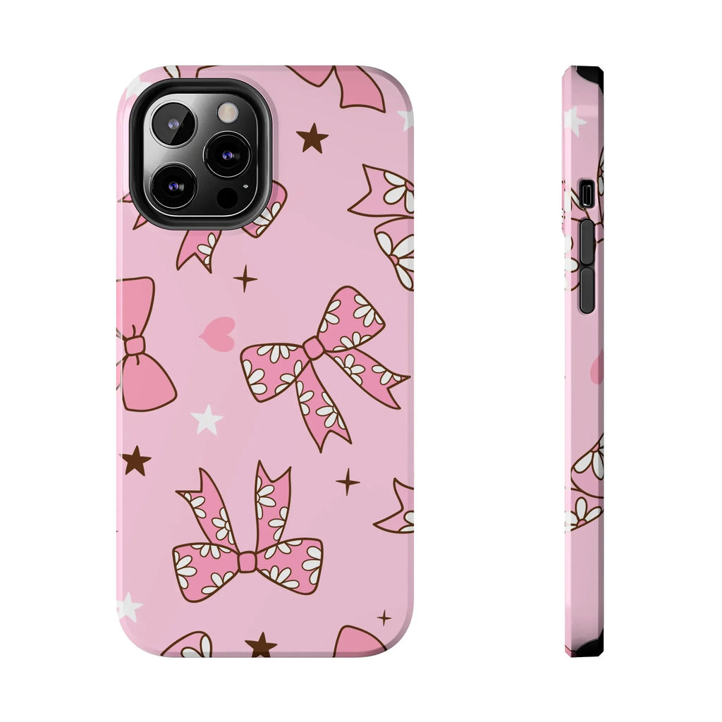 Pretty Pink Bows Phone Case (Apple & Android) - Pink Sweetheart