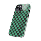 Checkered Kimono Tough Phone Case (Apple & Android) - Pink Sweetheart