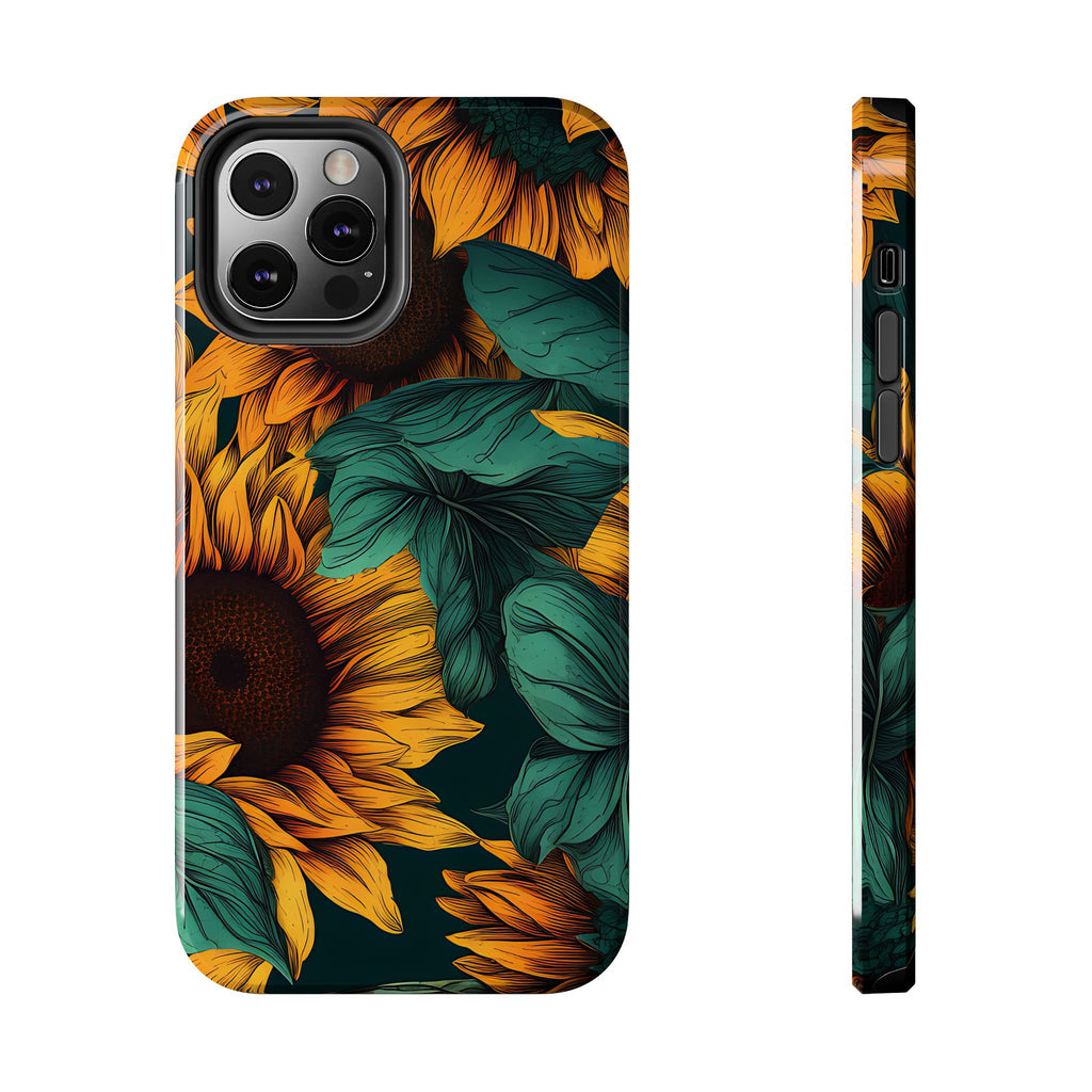 Dark Sunflower Phone Case (Apple & Android)