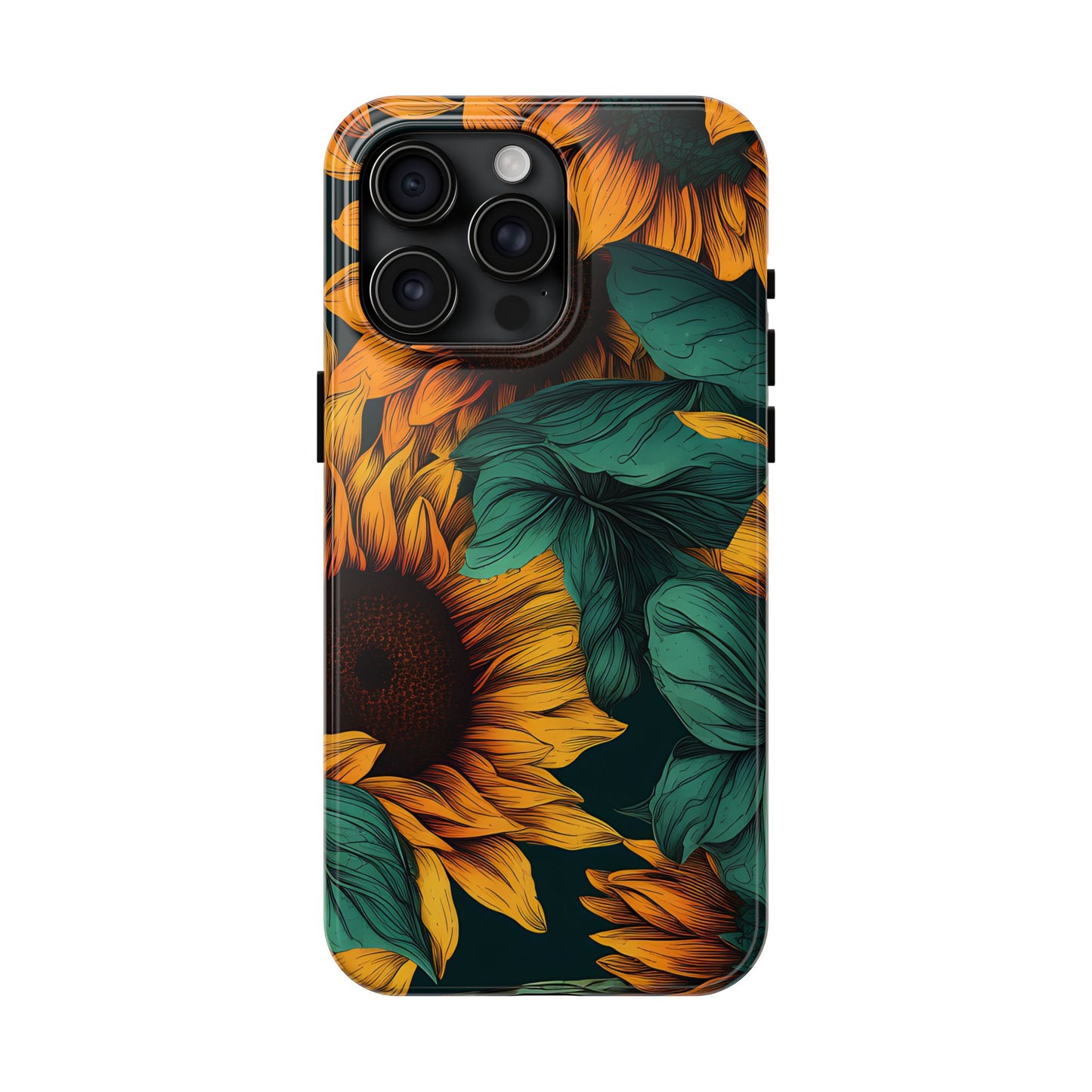 Dark Sunflower Phone Case