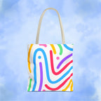 Colorful Doodle Swirl Tote Bag