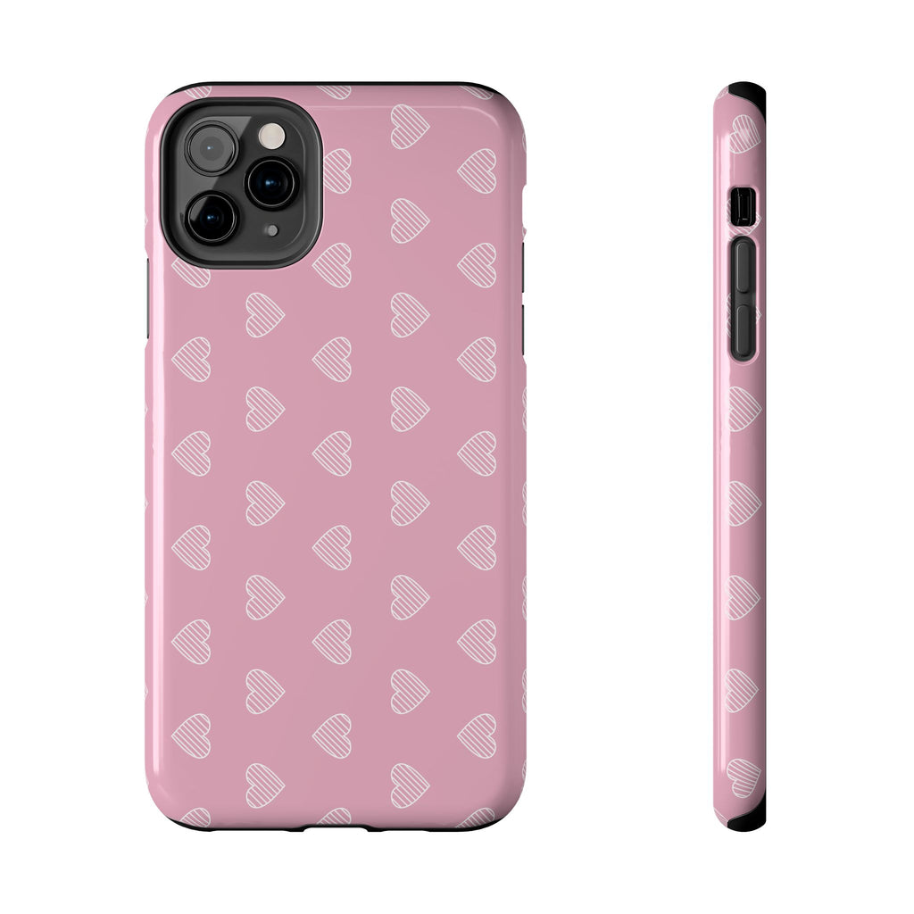 Infinite Pink Hearts Phone Case (Apple & Android)