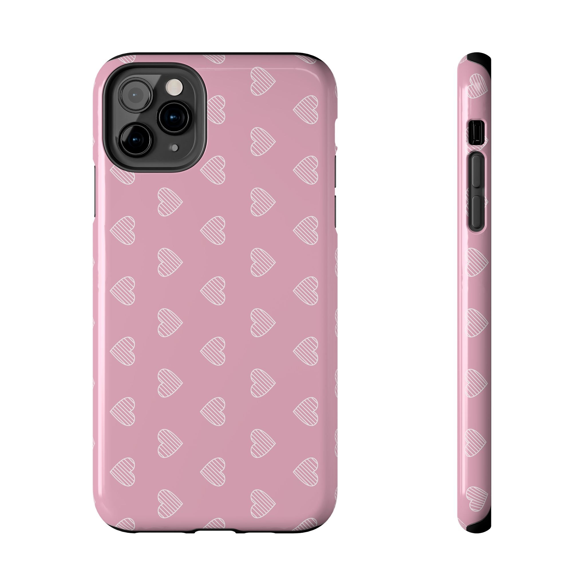 Infinite Pink Hearts Phone Case (Apple & Android)
