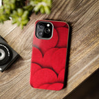 Big Red Felt Hearts Phone Case (Apple & Android)