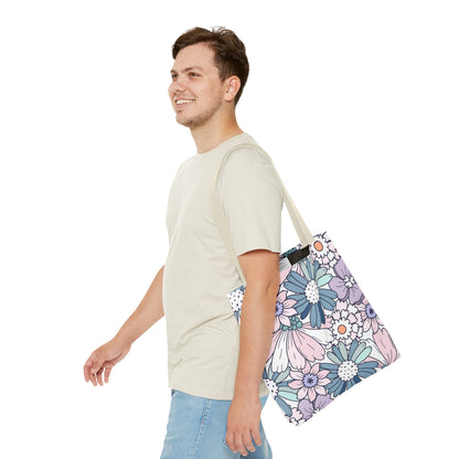 Vintage Floral Bloom Tote Bag