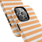 Orange Stripe Lines Phone Case (Apple & Android)