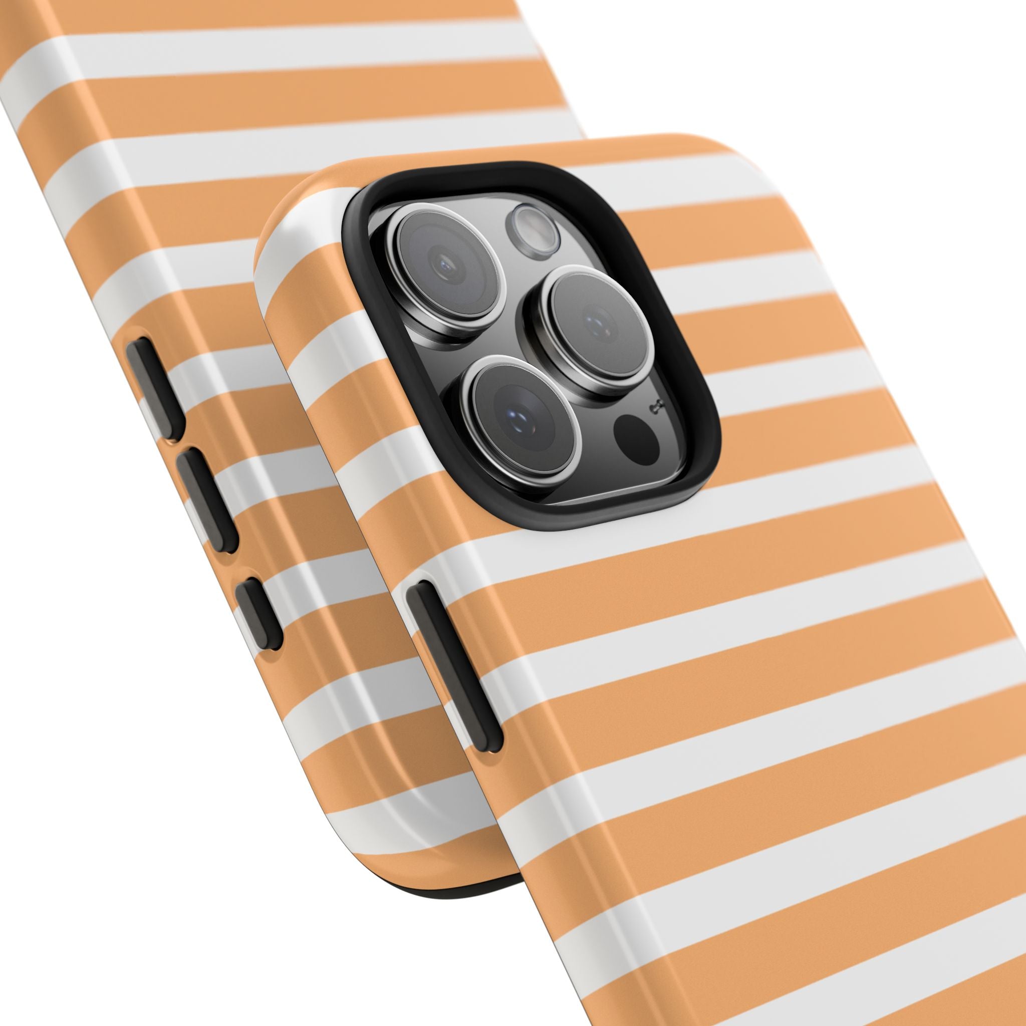 Orange Stripe Lines Phone Case (Apple & Android)