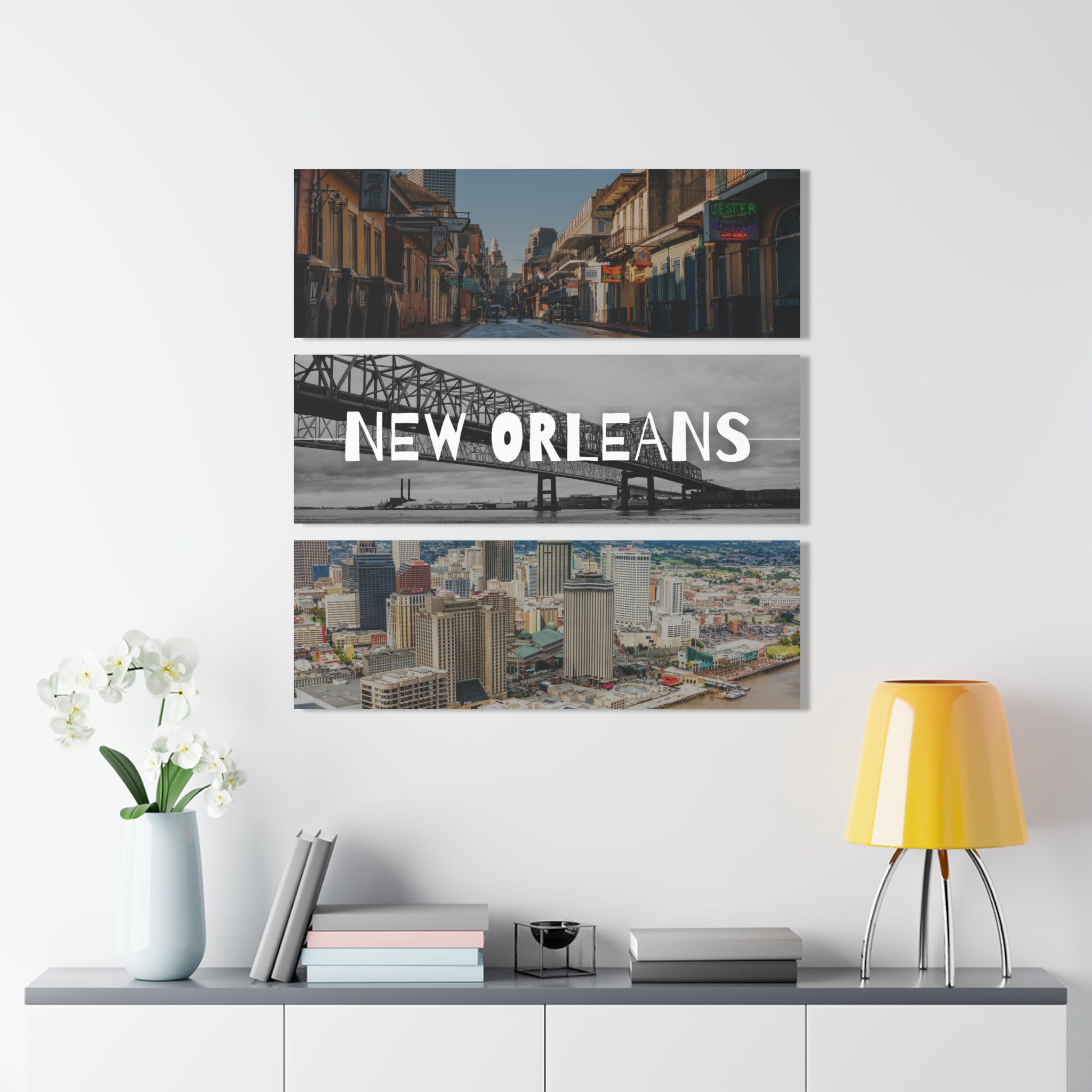 New Orleans Skyline Acrylic Prints (Triptych)