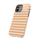 Orange Stripe Lines Phone Case (Apple & Android)