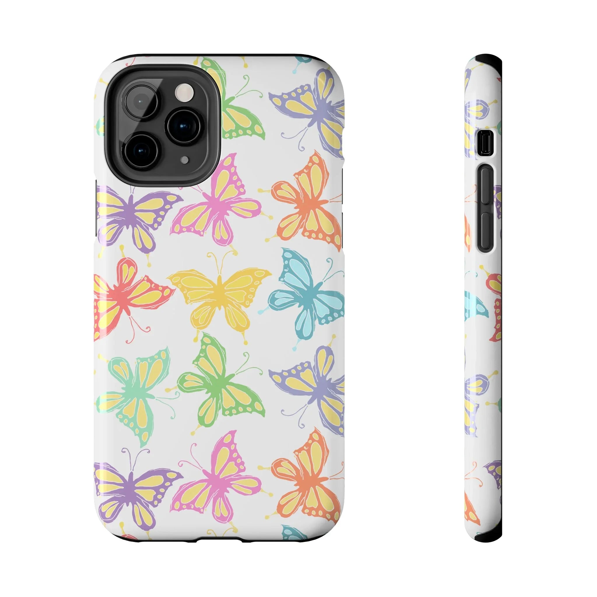 Busy Butterflies Phone Case (Apple & Android) - Pink Sweetheart