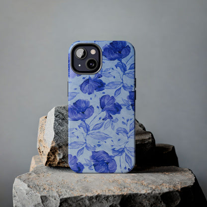 Blue Floral Pattern Phone Case