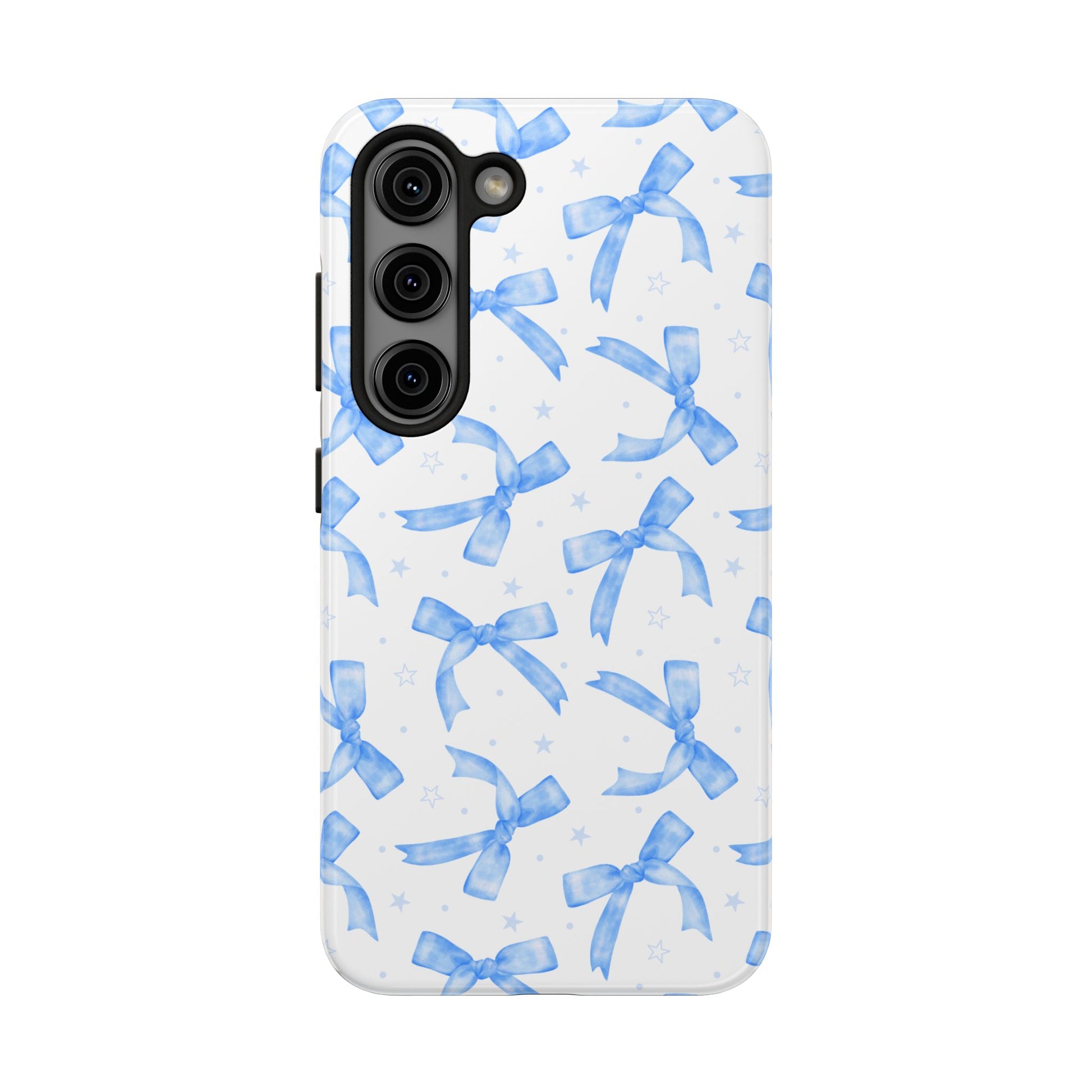 Lacey Baby Blue Ribbons Phone Case (Apple & Android)