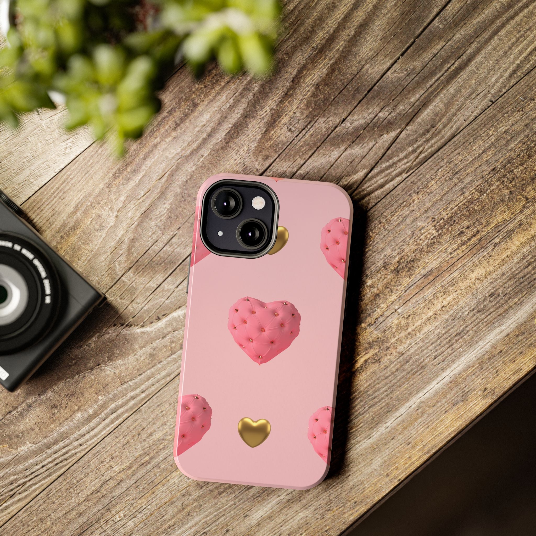 Heart of Gold Pink Phone Case (Apple & Android)