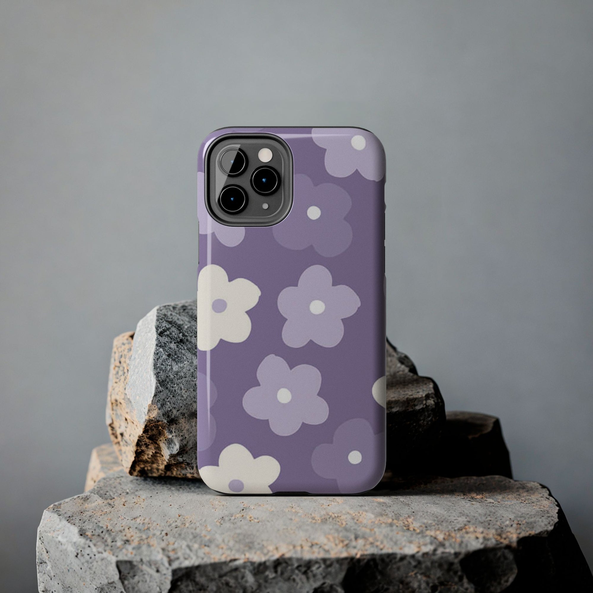 Pastel Purple Flowers Phone Case (Apple & Android)