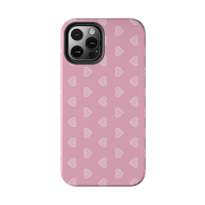 Infinite Pink Hearts Phone Case