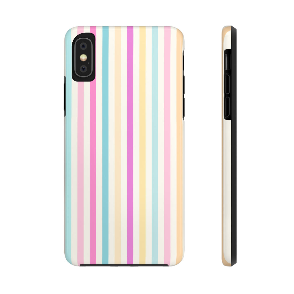 Pastel Candy Stripes Phone Cases (Apple & Android)