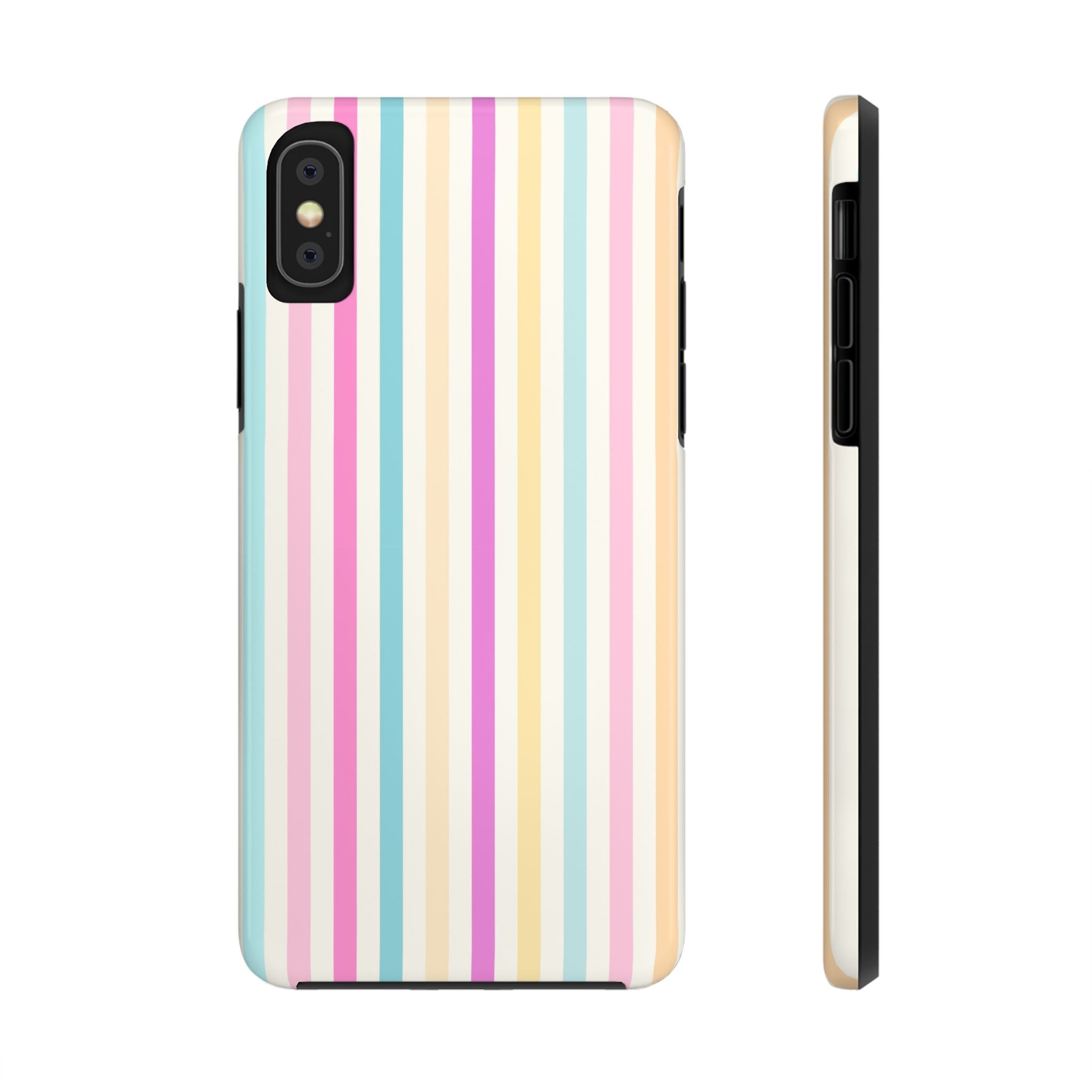 Pastel Candy Stripes Phone Cases (Apple & Android)