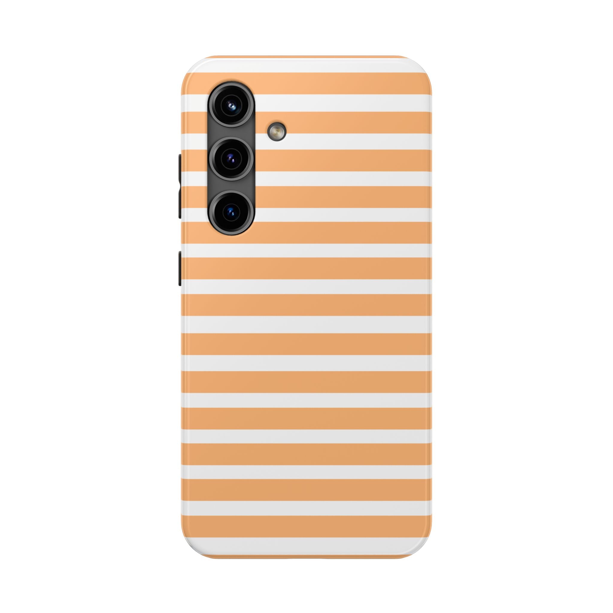 Orange Stripe Lines Phone Case (Apple & Android)