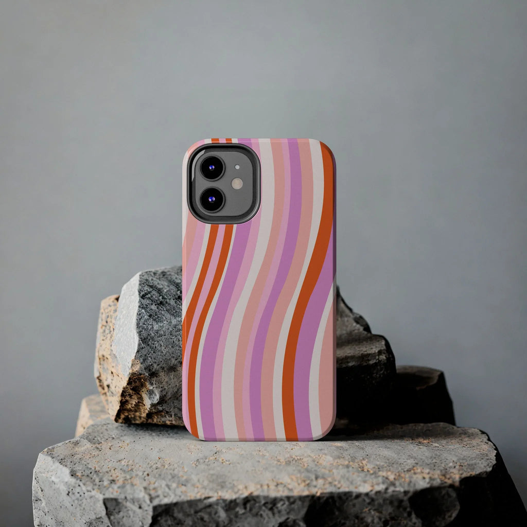 Wave Nostalgia Phone Case (Apple & Android) - Pink Sweetheart