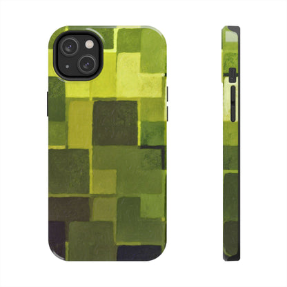 Chartreuse Patchwork Phone Case