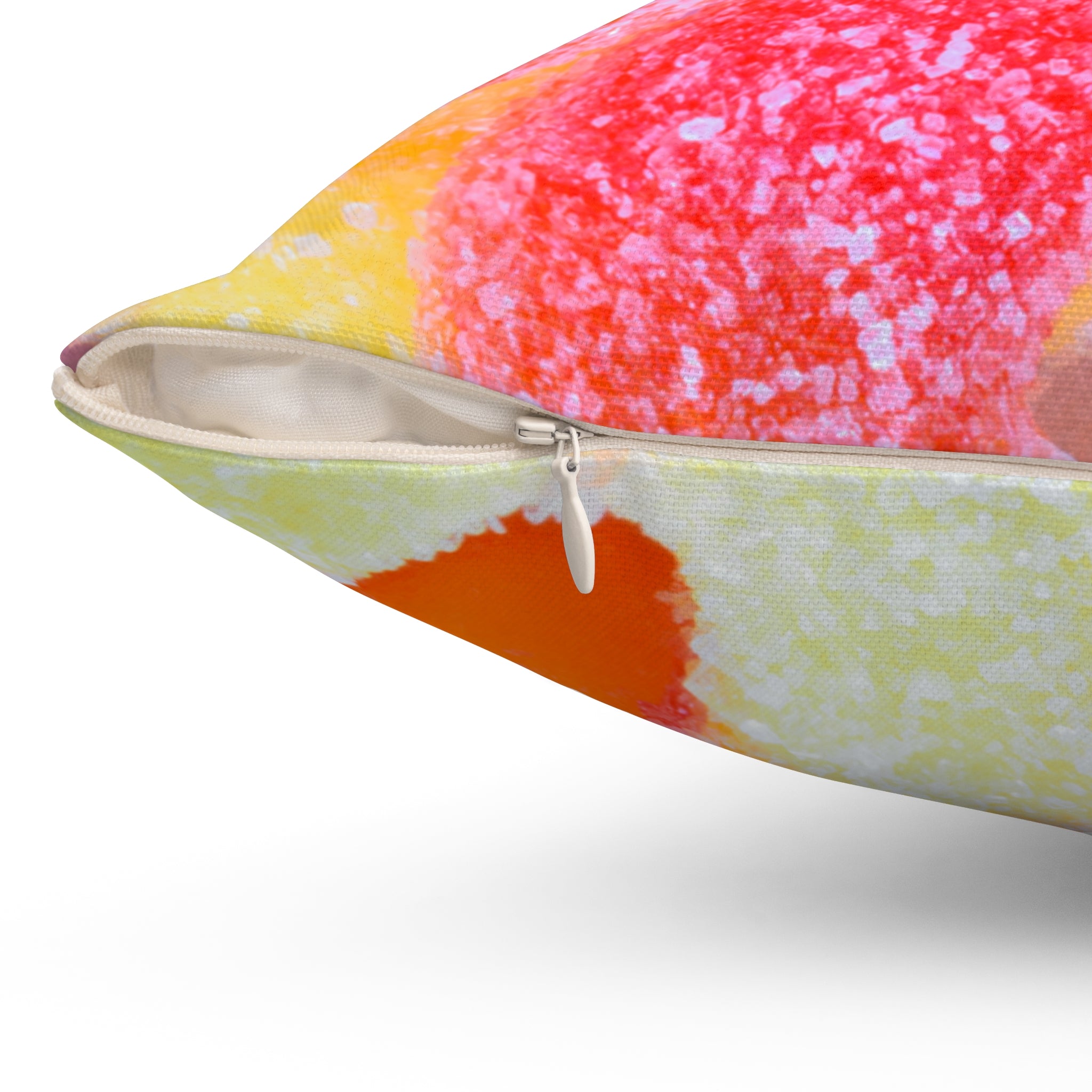Sweet Peach Candy Rings Square Pillow