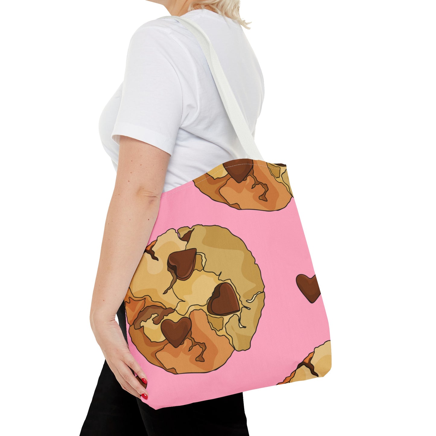 Chocolate Chip Heart Cookies Tote Bag