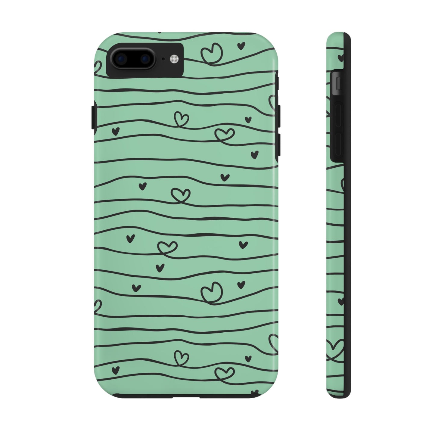 Scribble Love Hearts Phone Case