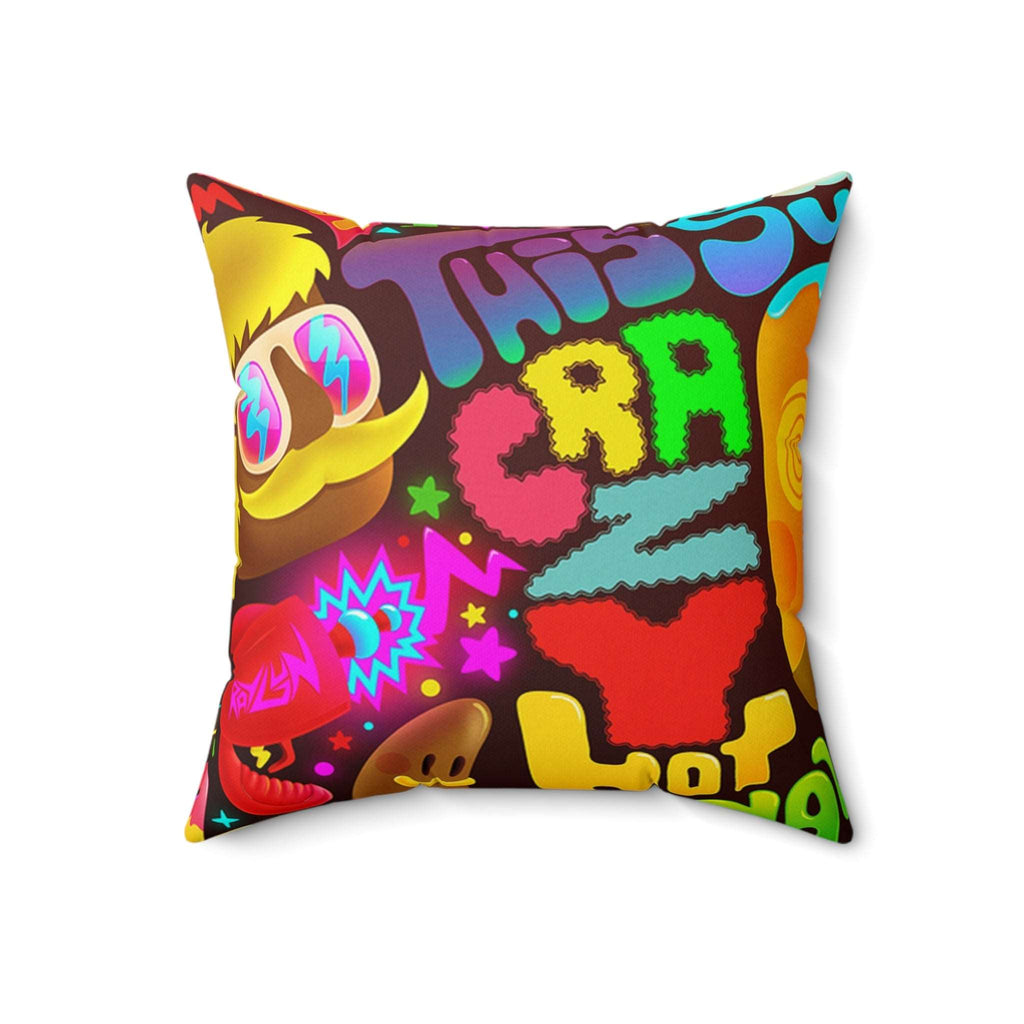 Graffiti Square Pillow