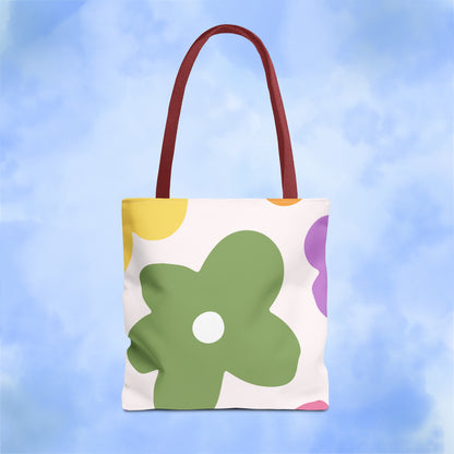 Retro Floral Tote Bag